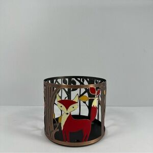 Bath & Body Works Copper Fox Decorative Candle Holder - Red, Yellow, Brown